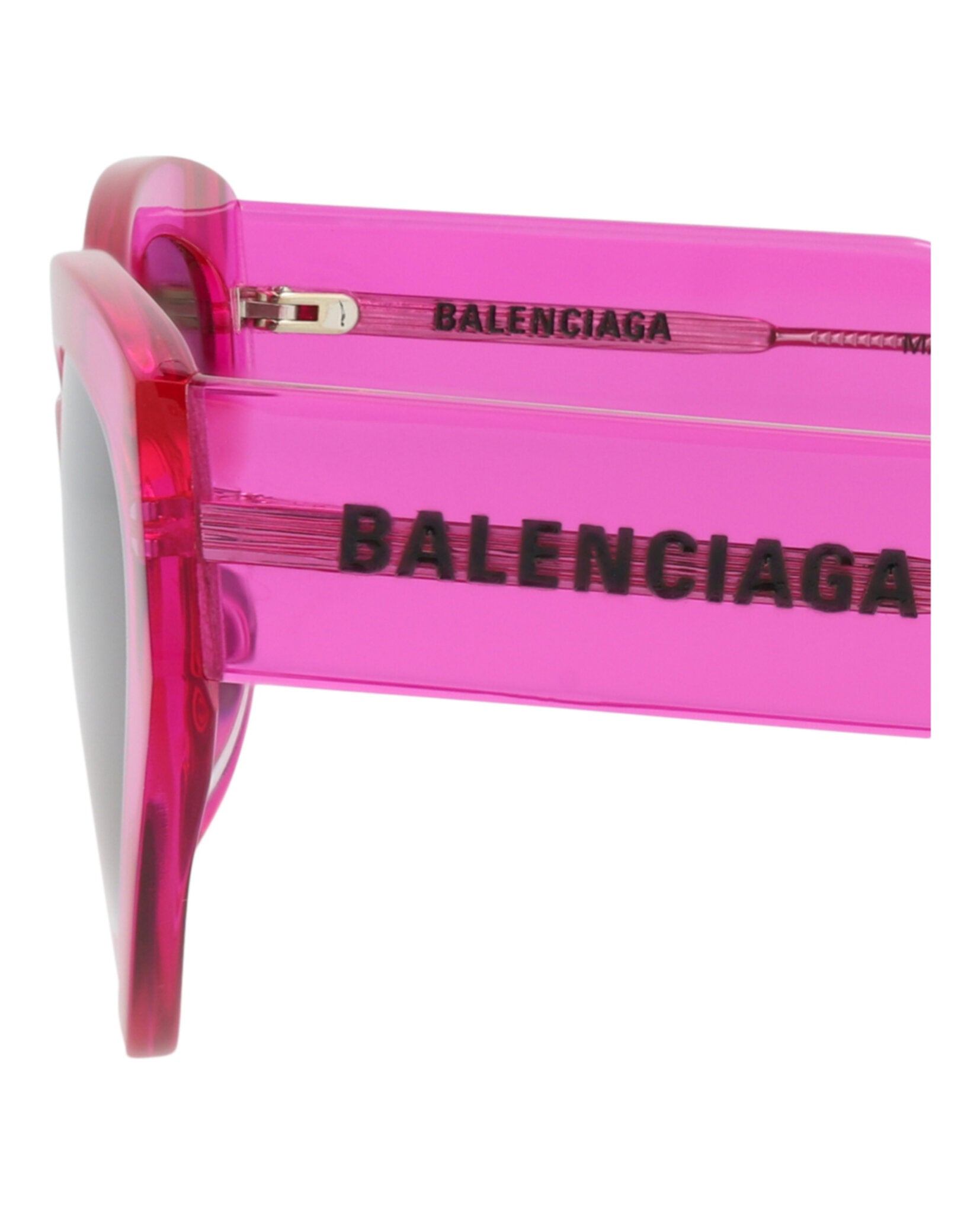 Balenciaga Womens Cat Eye Fuchsia Fuchsia Grey Fashion Designer Eyewear