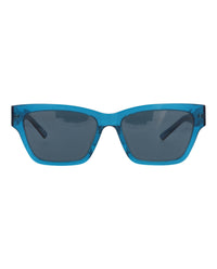 Balenciaga Womens Square/Rectangle Blue Blue Blue Fashion Designer Eyewear