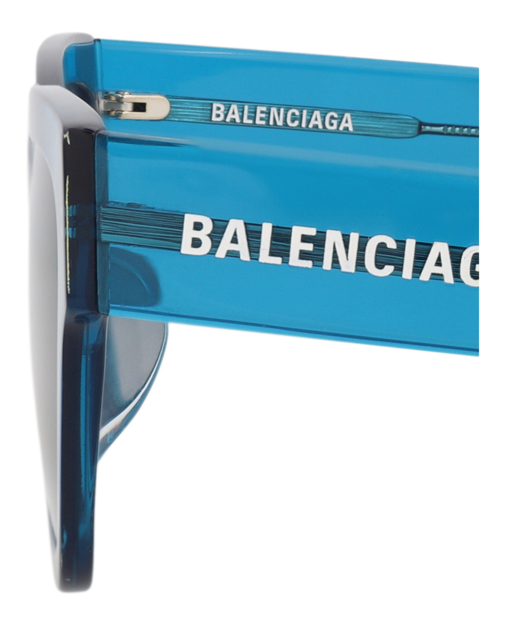 Balenciaga Womens Square/Rectangle Blue Blue Blue Fashion Designer Eyewear