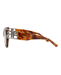 Balenciaga Womens Cat Eye Havana Havana Transparent Fashion Designer Eyewear