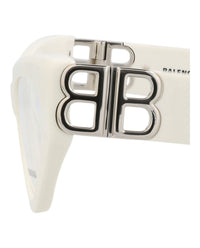 Balenciaga Womens Cat Eye White White Transparent Fashion Designer Eyewear
