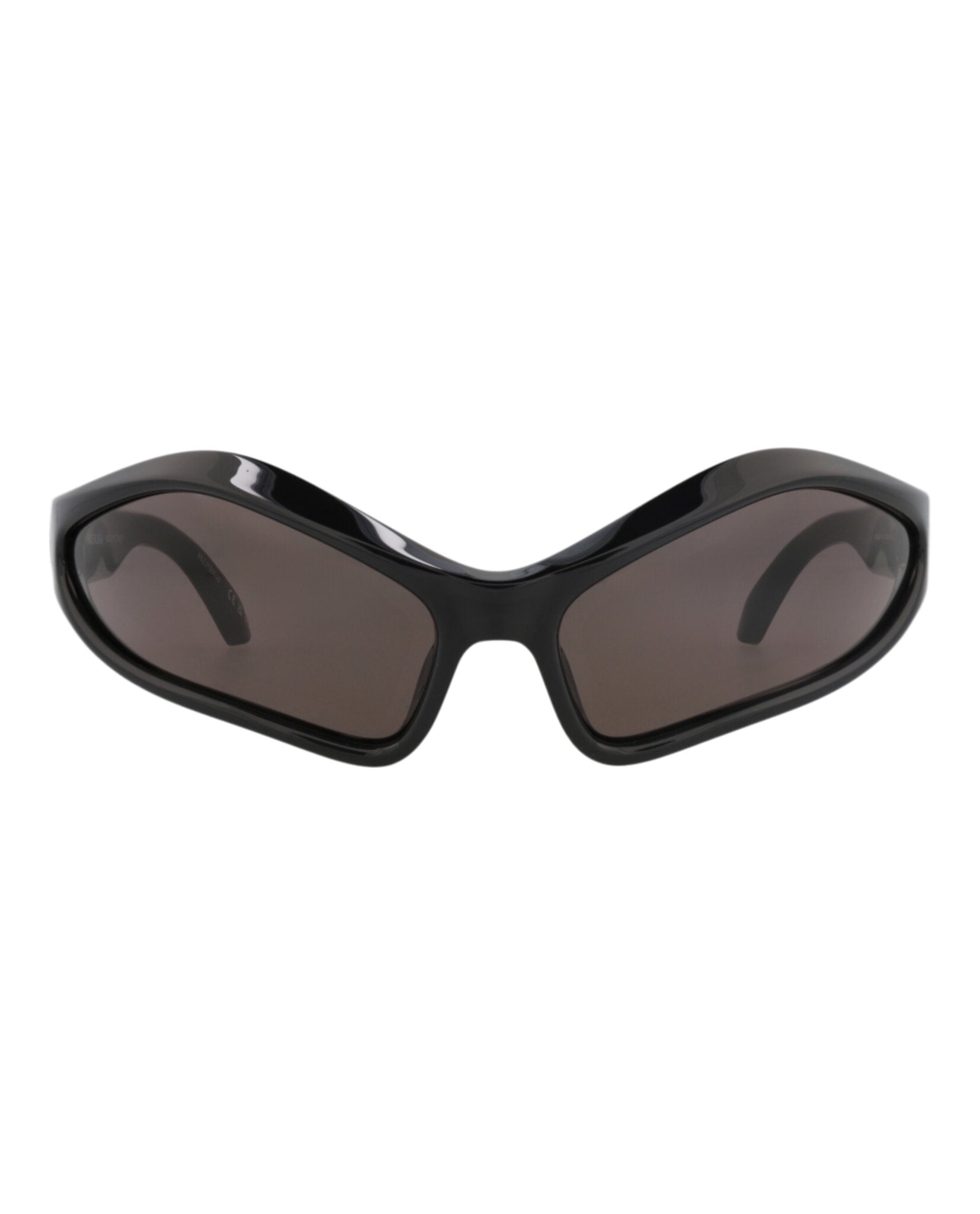 Balenciaga Unisex Shield/Wrap Black Black Grey Fashion Designer Eyewear