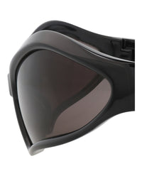 Balenciaga Unisex Shield/Wrap Black Black Grey Fashion Designer Eyewear