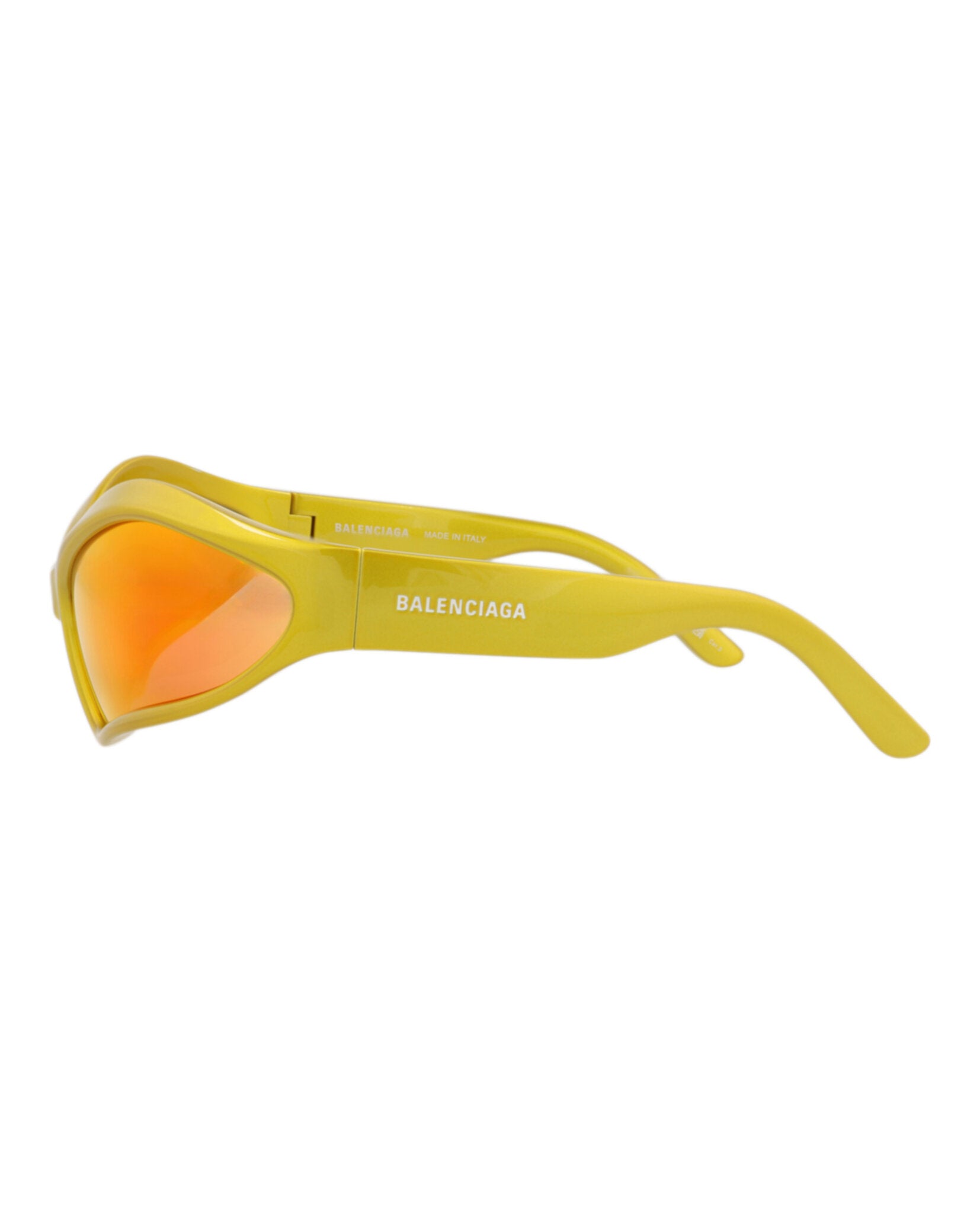 Balenciaga Unisex Shield/Wrap Yellow Yellow Red Fashion Designer Eyewear