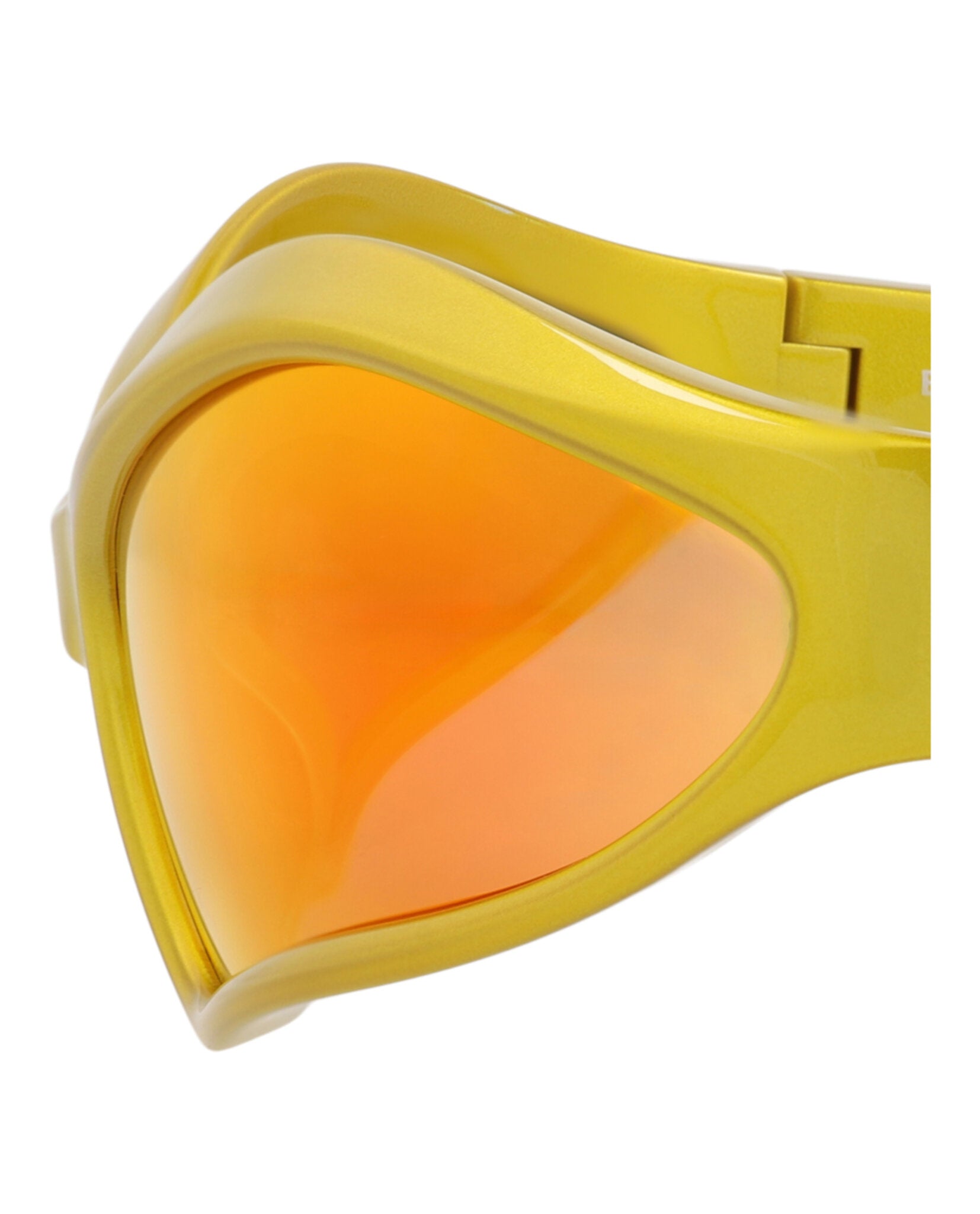 Balenciaga Unisex Shield/Wrap Yellow Yellow Red Fashion Designer Eyewear