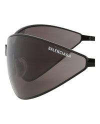 Balenciaga Balenciaga Unisex Shield/Wrap Black Black Grey Fashion Designer Eyewear