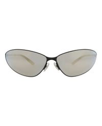 Balenciaga Unisex Shield/Wrap Black Black Bronze Fashion Designer Eyewear