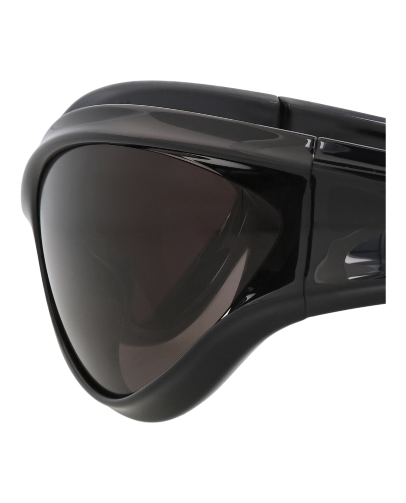 Balenciaga Balenciaga Unisex Shield/Wrap Black Black Grey Fashion Designer Eyewear