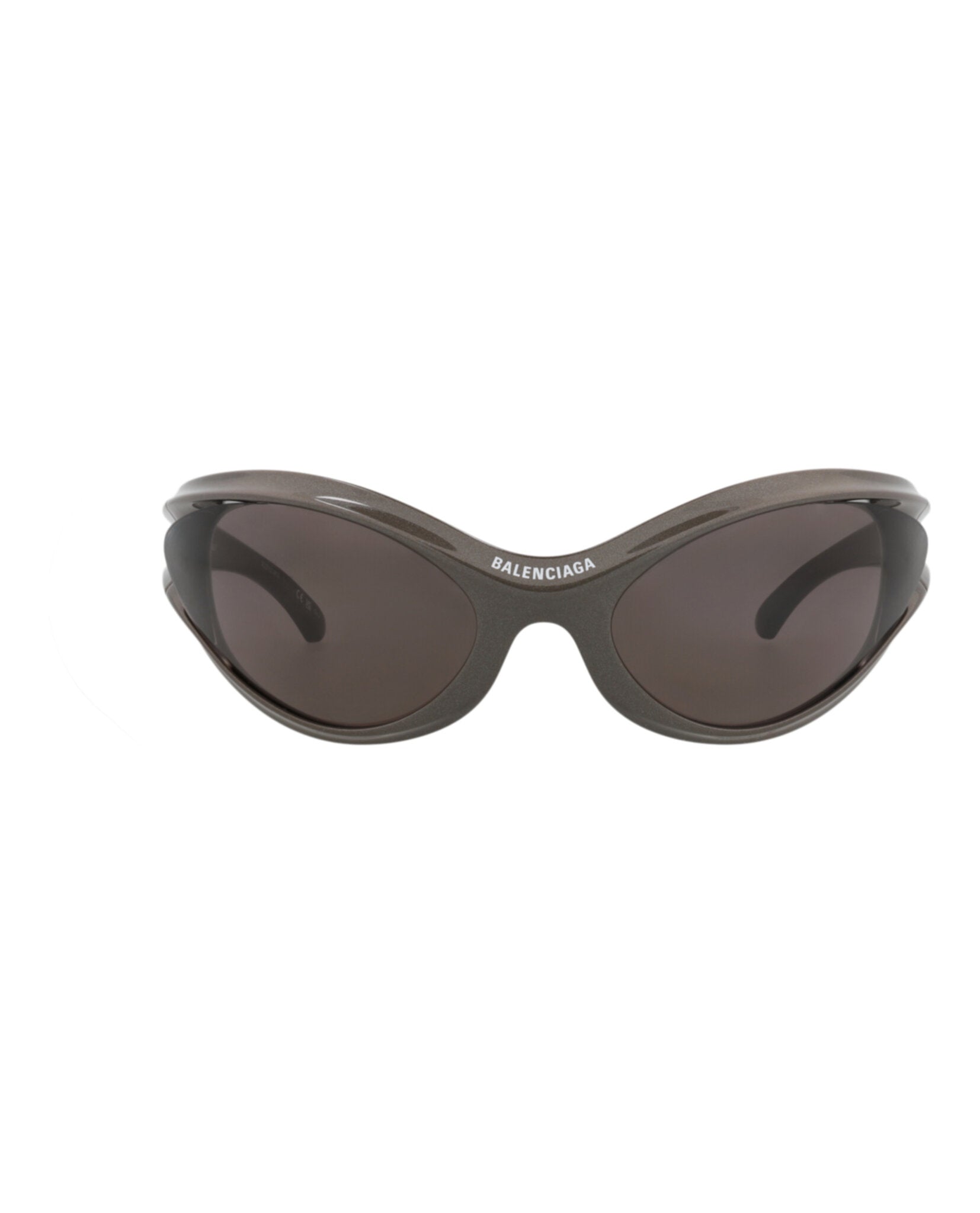 Balenciaga Unisex Shield/Wrap Grey Grey Grey Fashion Designer Eyewear