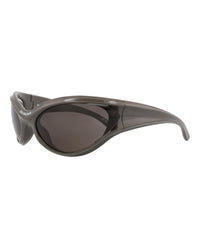 Balenciaga Unisex Shield/Wrap Grey Grey Grey Fashion Designer Eyewear