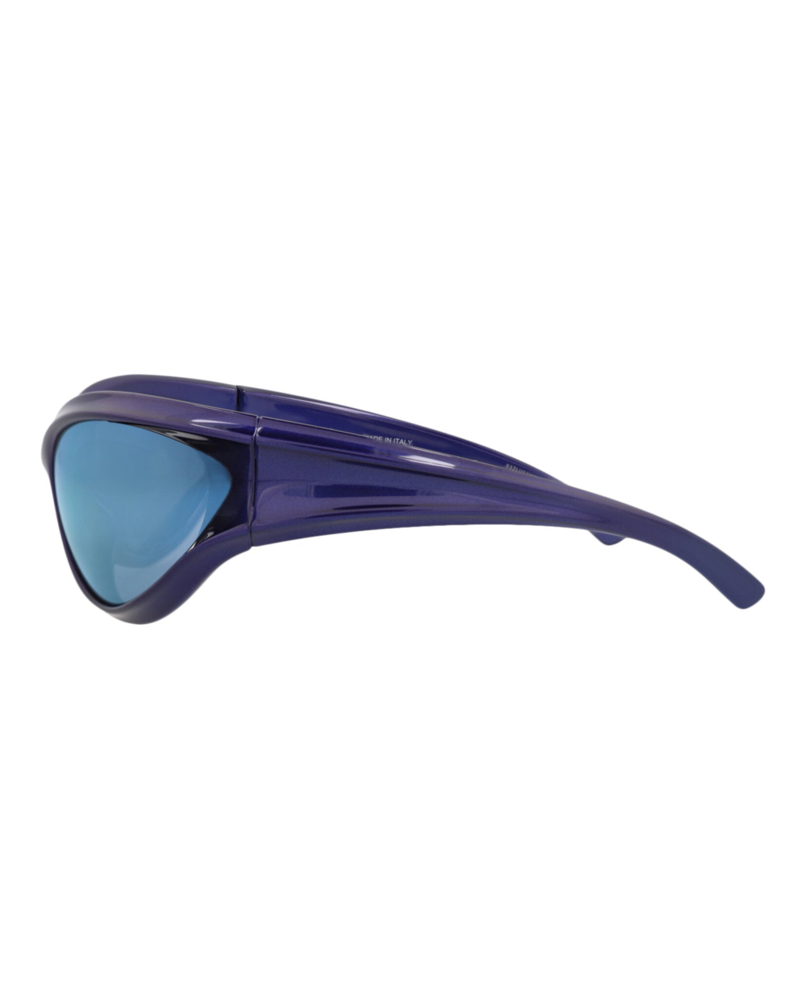 Balenciaga Unisex Shield/Wrap Blue Blue Blue Fashion Designer Eyewear
