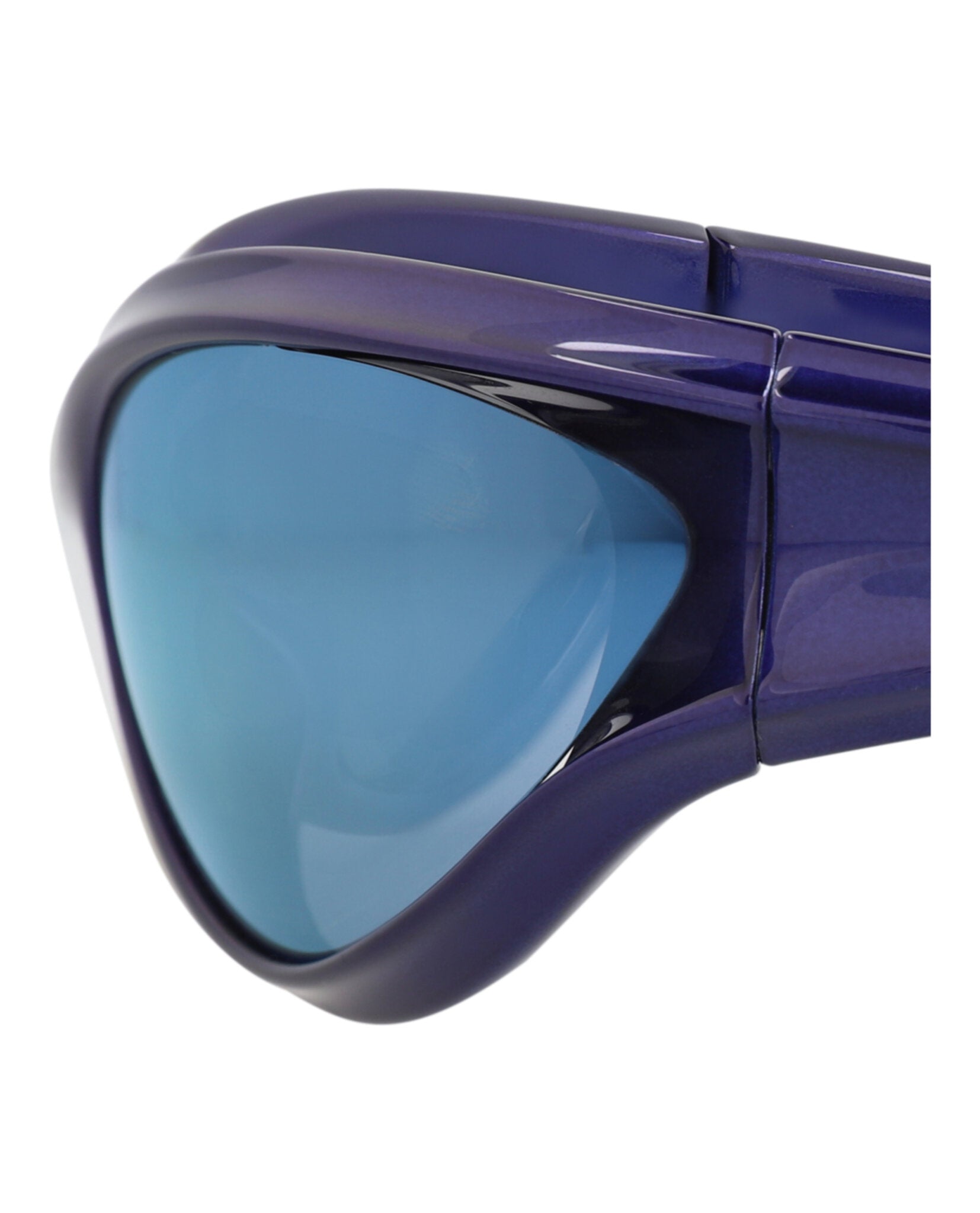 Balenciaga Unisex Shield/Wrap Blue Blue Blue Fashion Designer Eyewear
