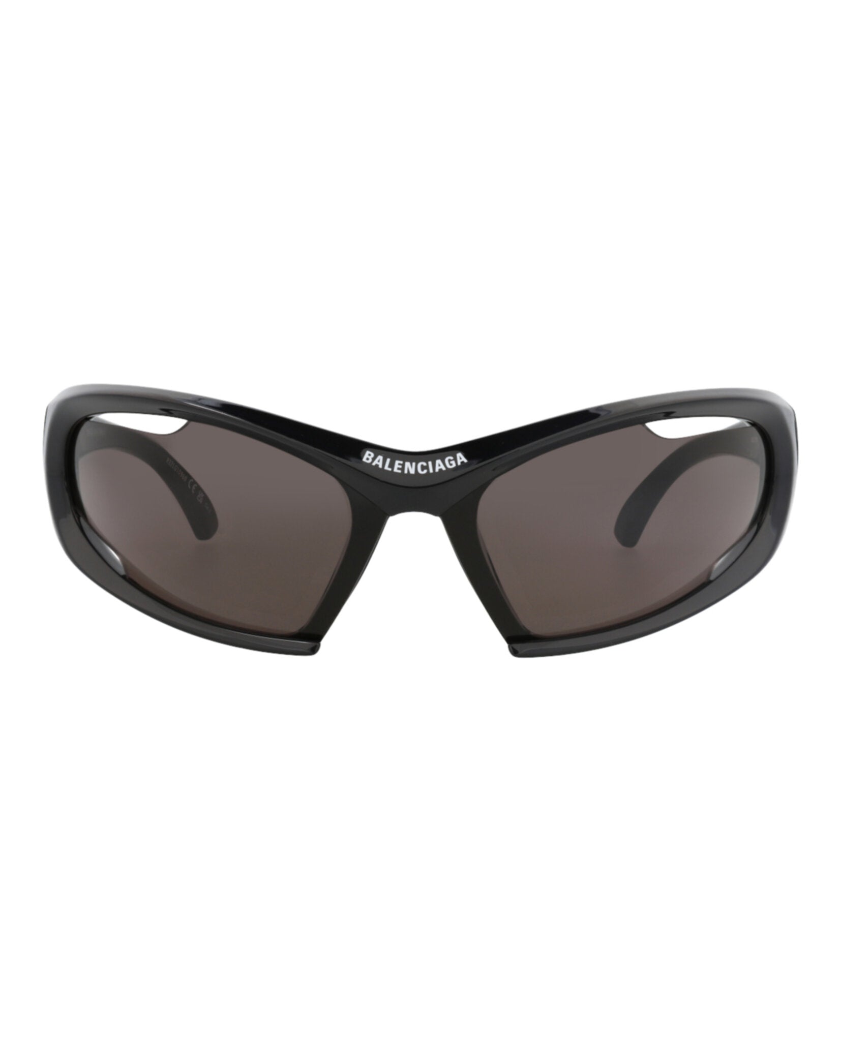 Balenciaga Balenciaga Unisex Shield/Wrap Black Black Grey Fashion Designer Eyewear