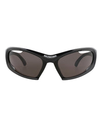 Balenciaga Balenciaga Unisex Shield/Wrap Black Black Grey Fashion Designer Eyewear