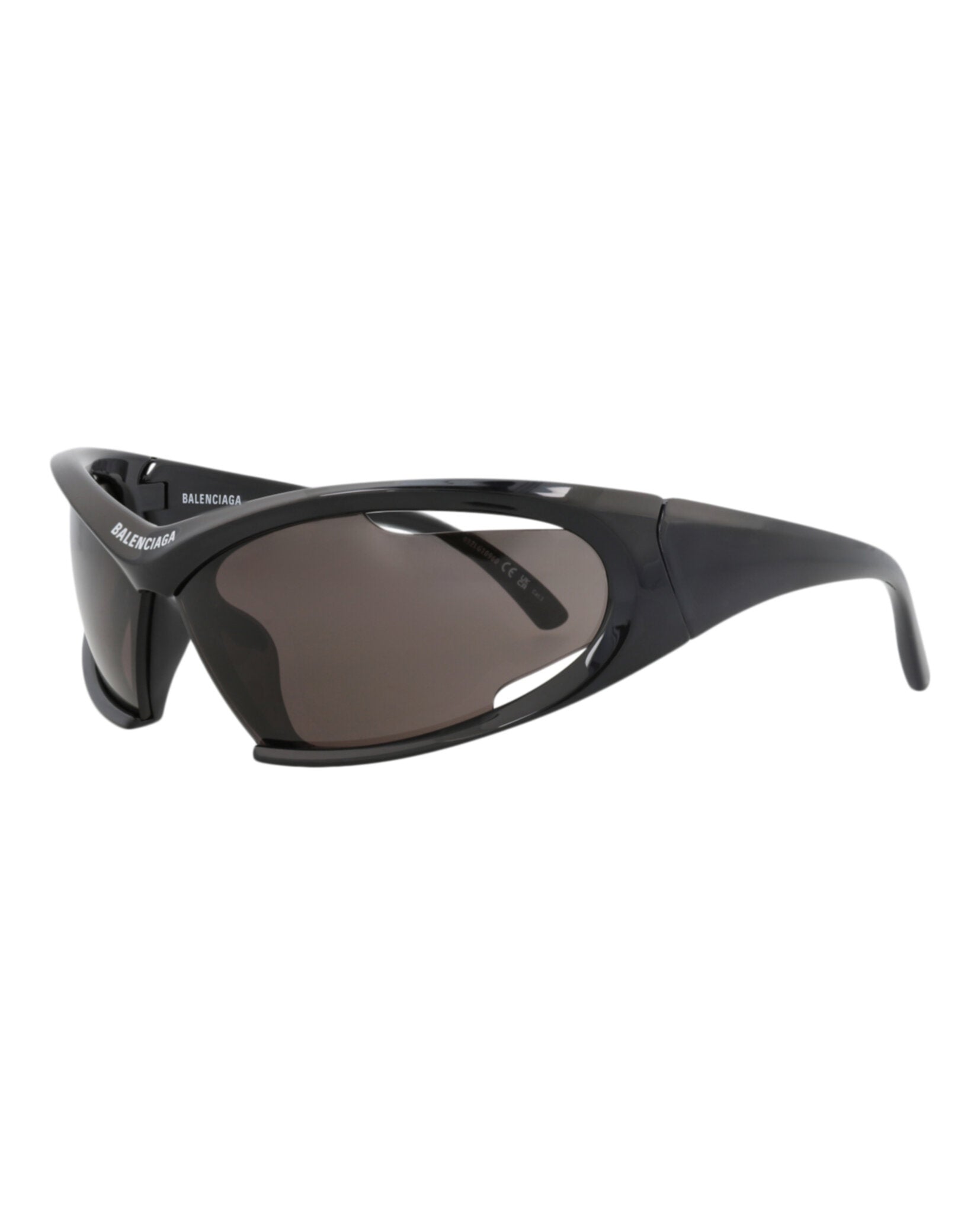 Balenciaga Balenciaga Unisex Shield/Wrap Black Black Grey Fashion Designer Eyewear