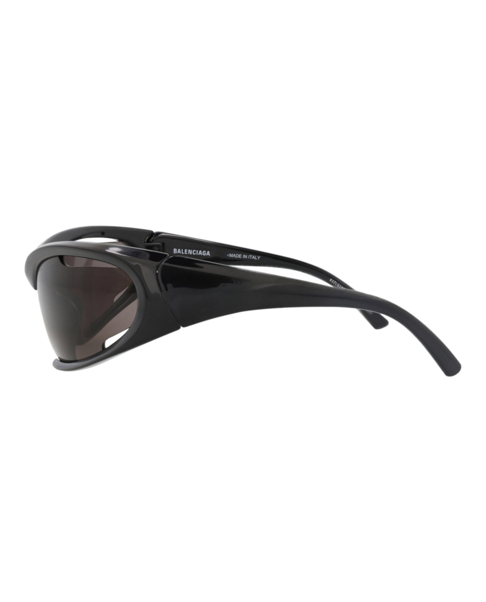 Balenciaga Balenciaga Unisex Shield/Wrap Black Black Grey Fashion Designer Eyewear