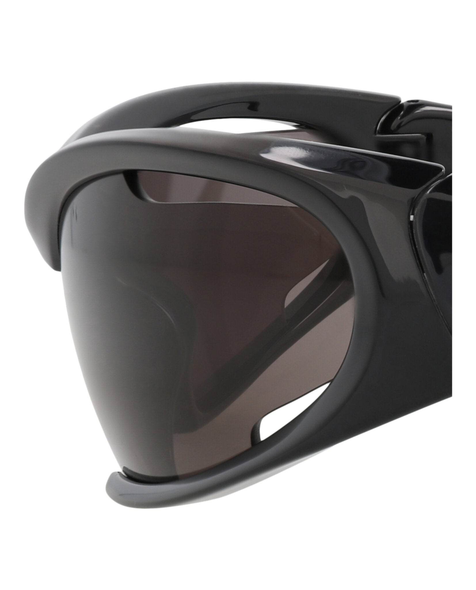 Balenciaga Balenciaga Unisex Shield/Wrap Black Black Grey Fashion Designer Eyewear
