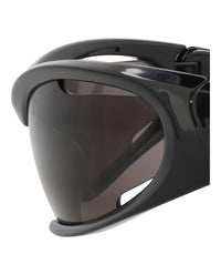 Balenciaga Balenciaga Unisex Shield/Wrap Black Black Grey Fashion Designer Eyewear