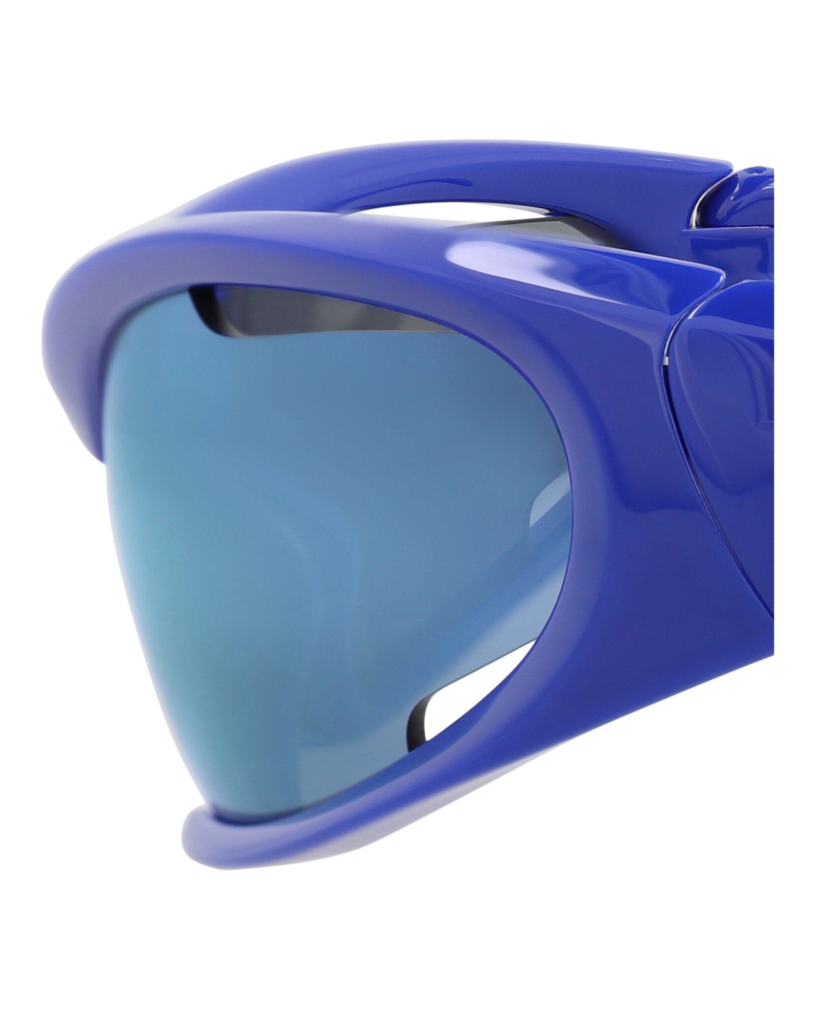 Balenciaga Unisex Shield/Wrap Blue Blue Blue Fashion Designer Eyewear