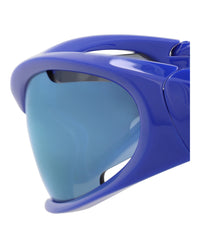 Balenciaga Unisex Shield/Wrap Blue Blue Blue Fashion Designer Eyewear