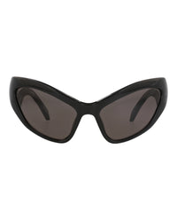 Balenciaga Balenciaga Womens Cat Eye Black Black Grey Fashion Designer Eyewear