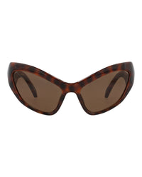 Balenciaga Womens Cat Eye Havana Havana Brown Fashion Designer Eyewear