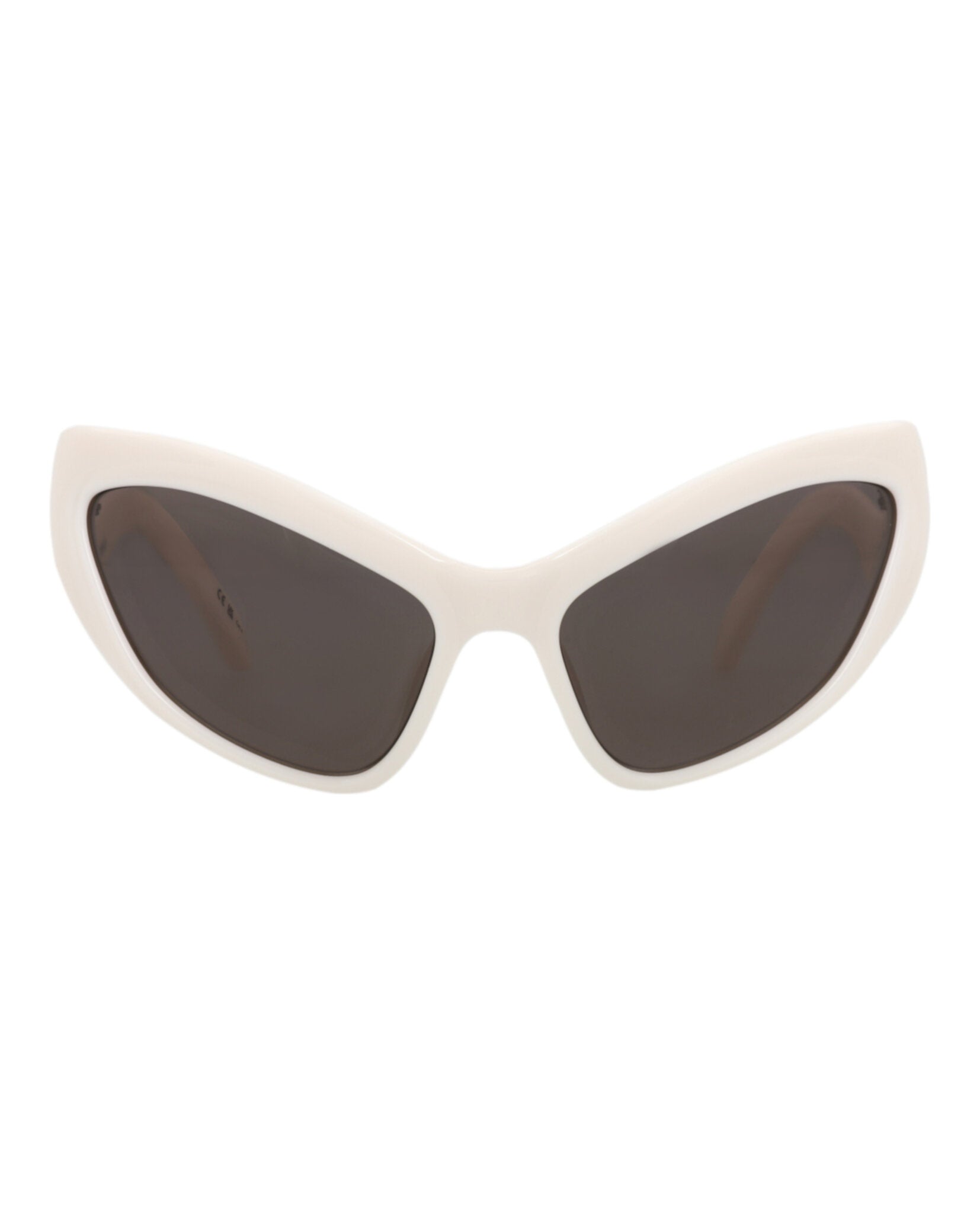 Balenciaga Womens Cat Eye Ivory Ivory Grey Fashion Designer Eyewear