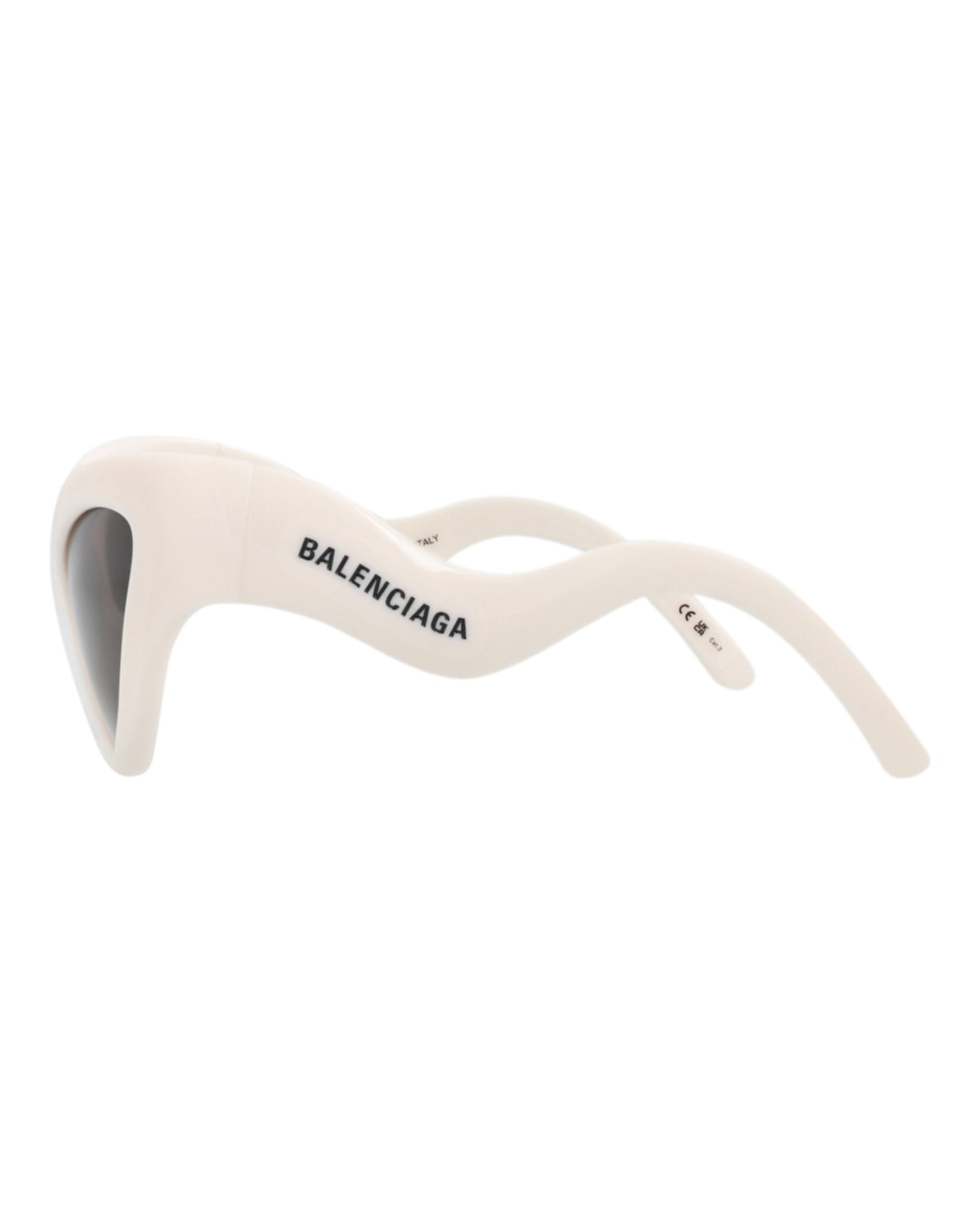 Balenciaga Womens Cat Eye Ivory Ivory Grey Fashion Designer Eyewear