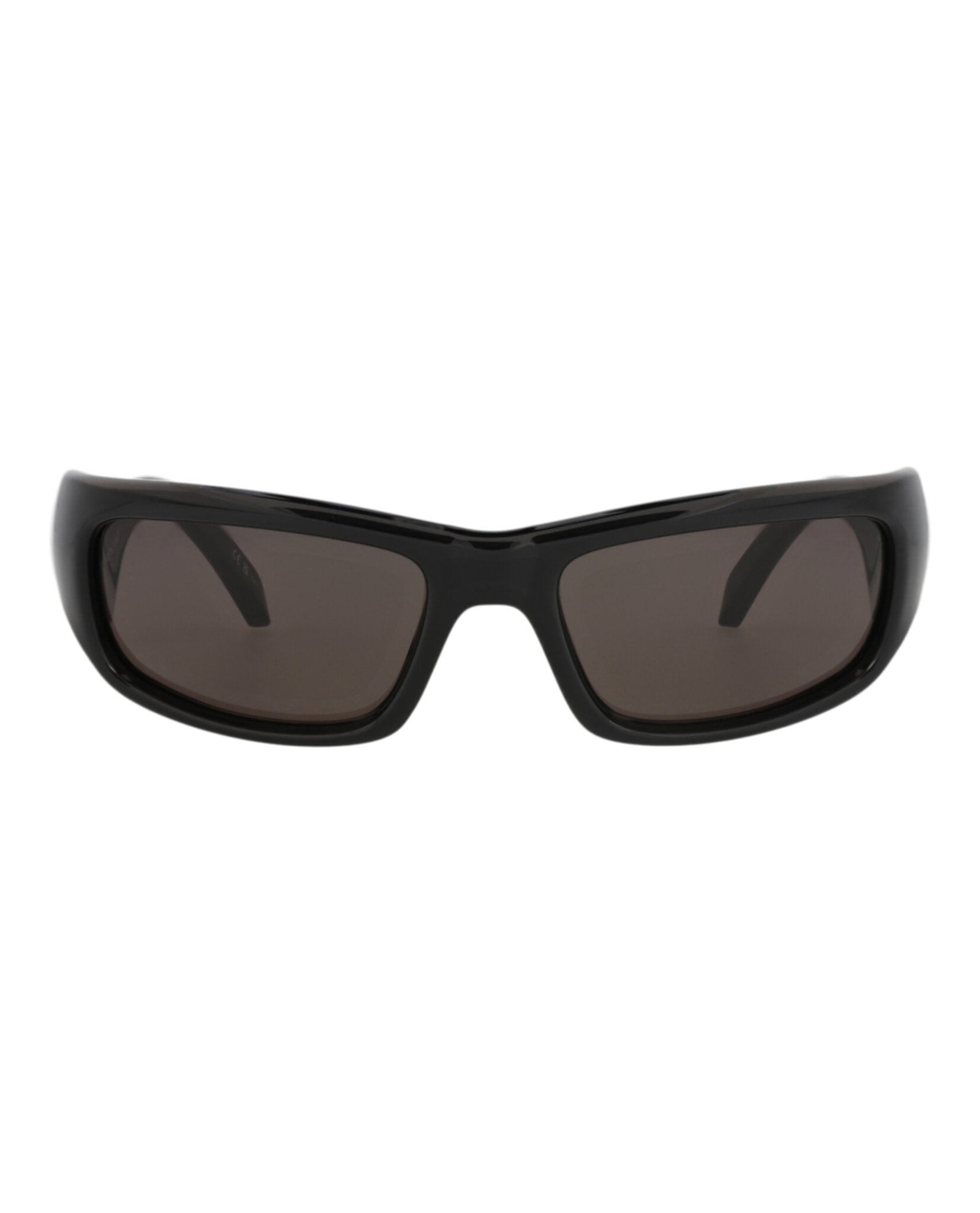 Balenciaga Unisex Square/Rectangle Black Black Grey Fashion Designer Eyewear