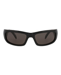 Balenciaga Unisex Square/Rectangle Black Black Grey Fashion Designer Eyewear