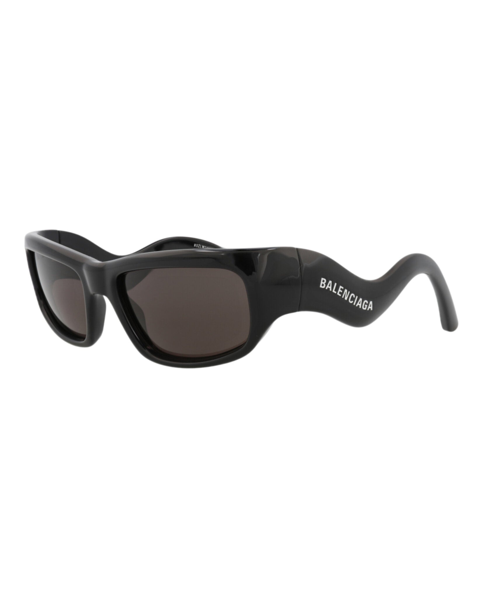 Balenciaga Unisex Square/Rectangle Black Black Grey Fashion Designer Eyewear