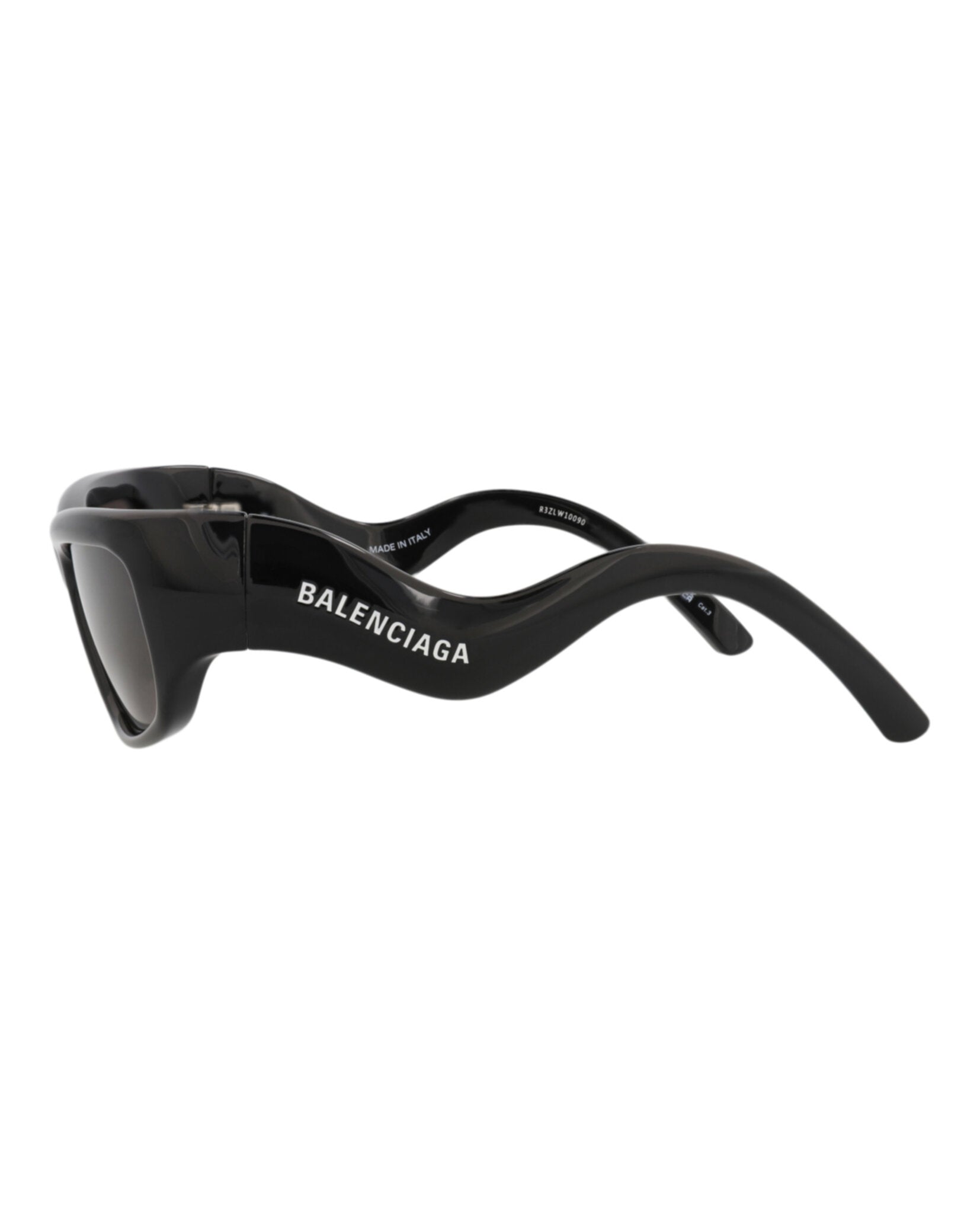 Balenciaga Unisex Square/Rectangle Black Black Grey Fashion Designer Eyewear