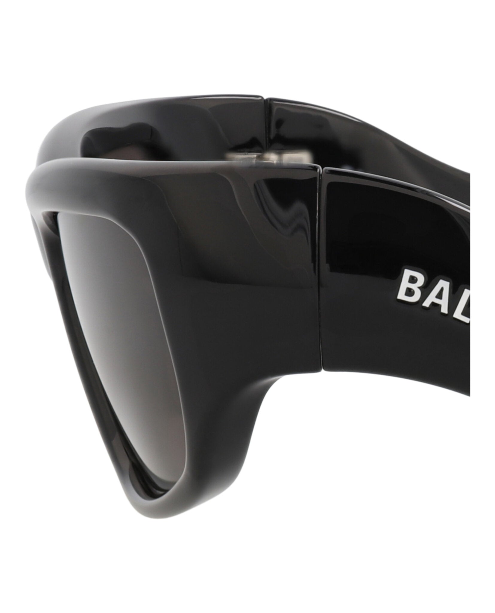 Balenciaga Unisex Square/Rectangle Black Black Grey Fashion Designer Eyewear
