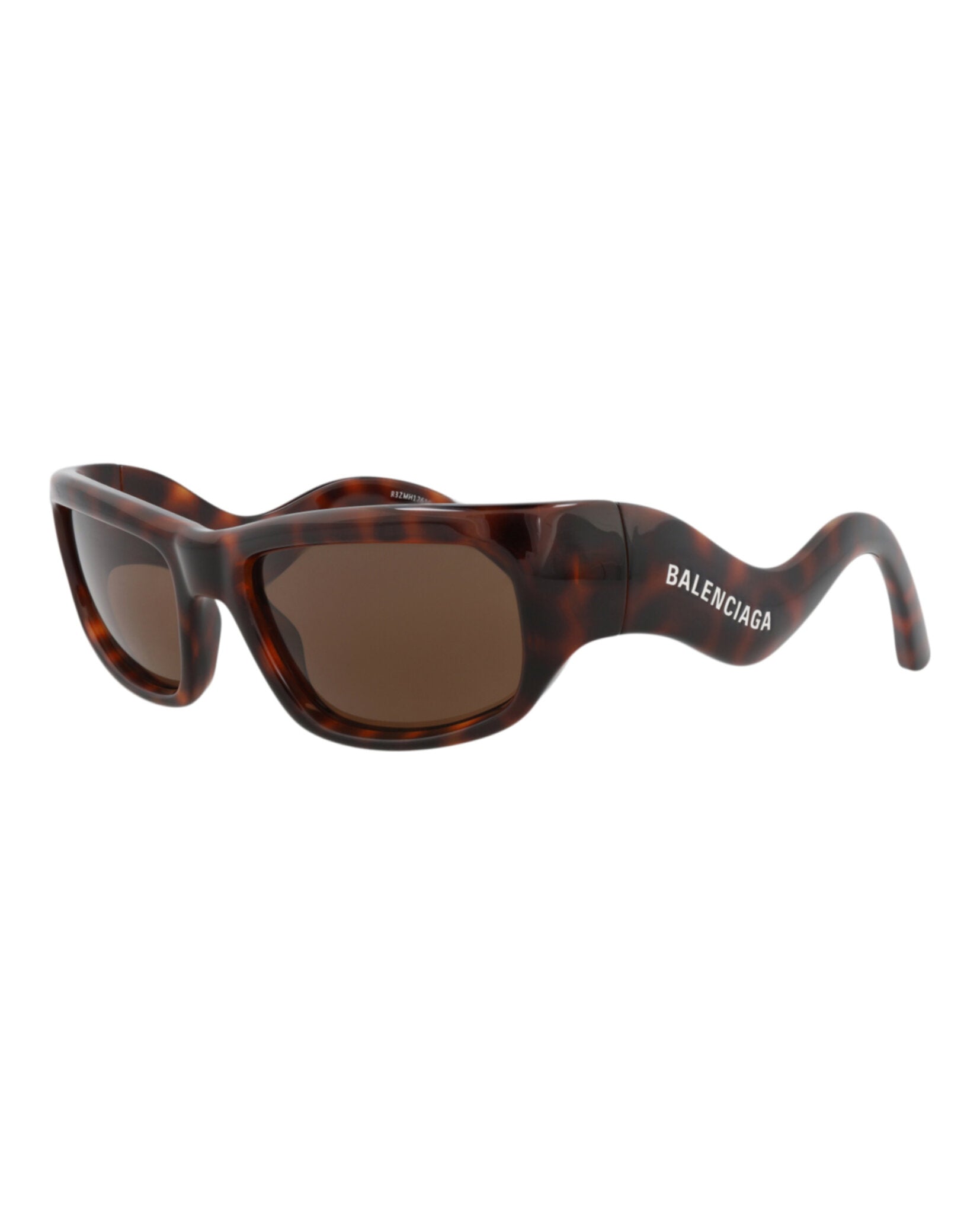 Balenciaga Unisex Square/Rectangle Havana Havana Brown Fashion Designer Eyewear