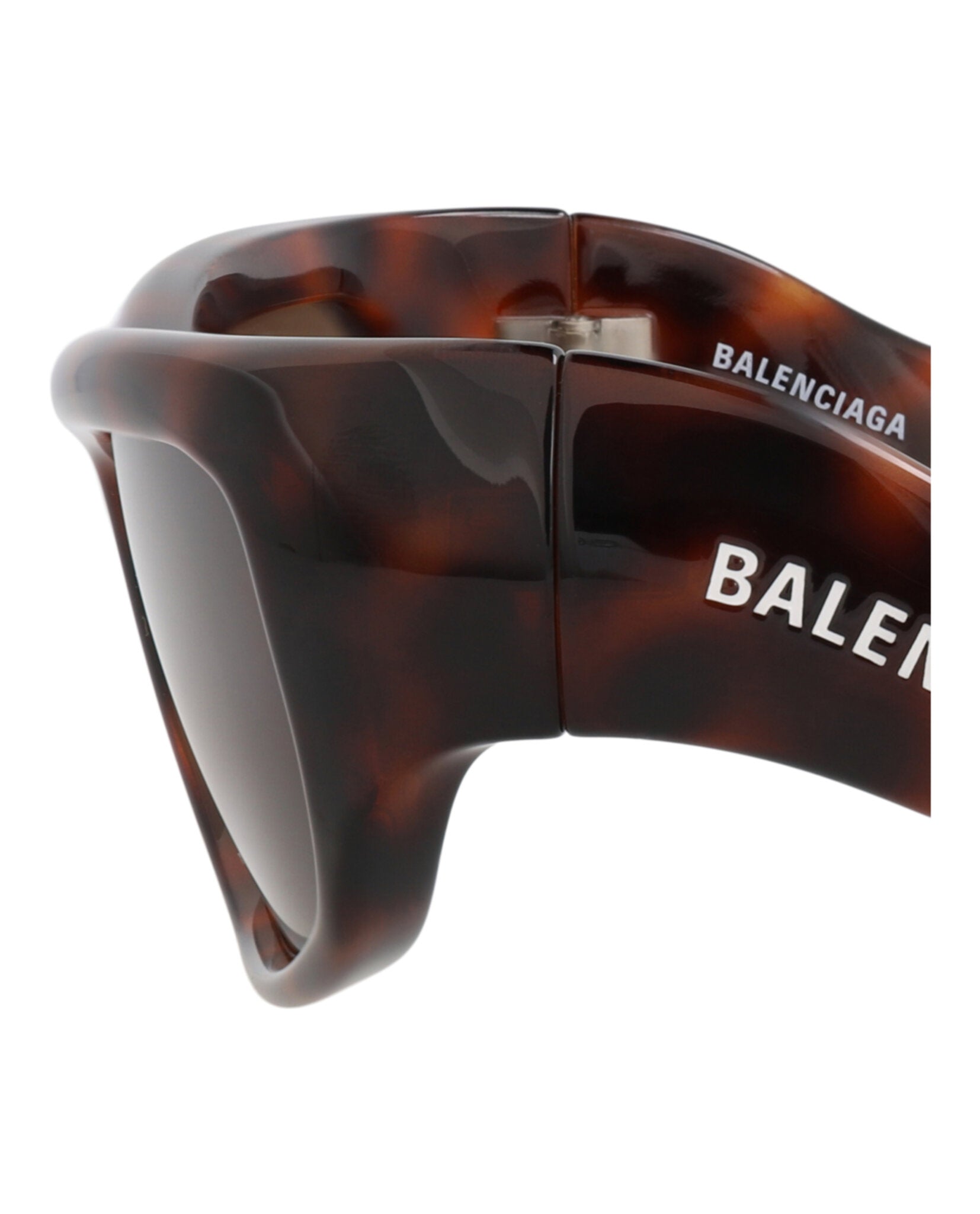 Balenciaga Unisex Square/Rectangle Havana Havana Brown Fashion Designer Eyewear