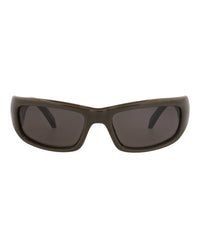 Balenciaga Unisex Square/Rectangle Brown Brown Grey Fashion Designer Eyewear