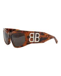 Balenciaga Womens Cat Eye Havana Havana Grey Fashion Designer Eyewear