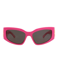 Balenciaga Womens Cat Eye Pink Pink Grey Fashion Designer Eyewear