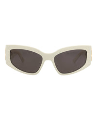 Balenciaga Balenciaga Womens Cat Eye Ivory Ivory Grey Fashion Designer Eyewear