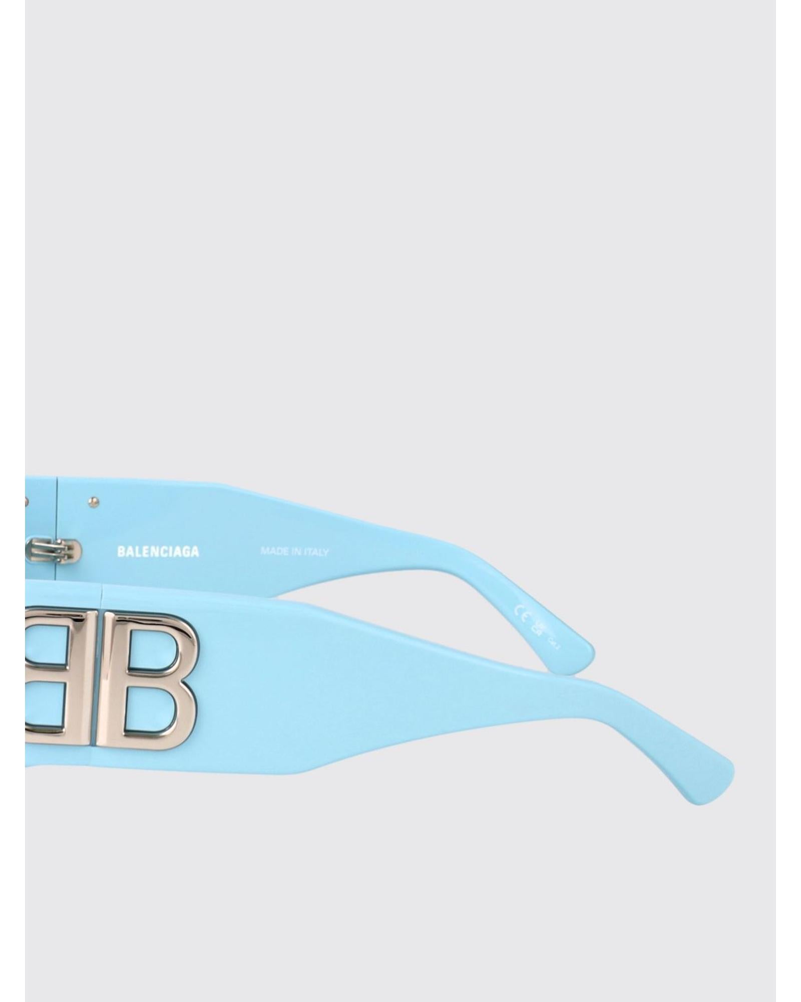 サングラス BALENCIAGA Woman Sunglasses Gnawed Blue BB0321S 014 Balenciaga BB0321S Sunglasses Light Blue Women Gnawed Blue