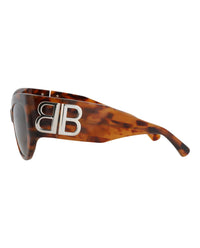 Balenciaga Womens Cat Eye Havana Havana Grey Fashion Designer Eyewear