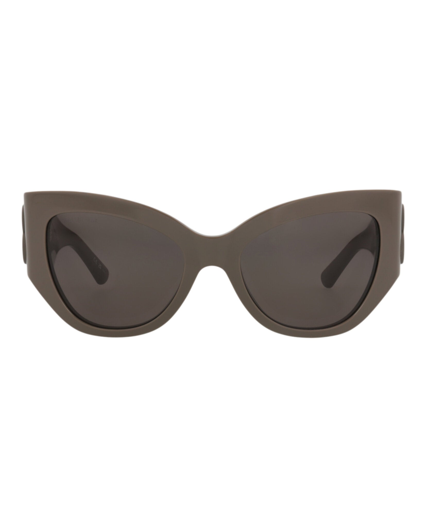 Balenciaga Womens Cat Eye Brown Brown Grey Fashion Designer Eyewear