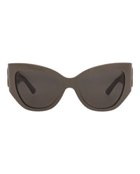 Balenciaga Womens Cat Eye Brown Brown Grey Fashion Designer Eyewear