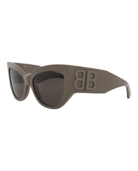 Balenciaga Womens Cat Eye Brown Brown Grey Fashion Designer Eyewear