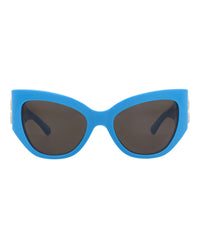 Balenciaga Womens Cat Eye Light Blue Light Blue Grey Fashion Designer Eyewear