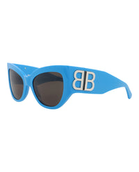 Balenciaga Womens Cat Eye Light Blue Light Blue Grey Fashion Designer Eyewear