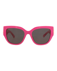 Balenciaga Balenciaga Womens Square/Rectangle Pink Pink Grey Fashion Designer Eyewear
