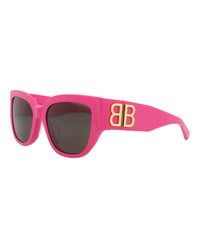 Balenciaga Balenciaga Womens Square/Rectangle Pink Pink Grey Fashion Designer Eyewear