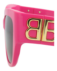 Balenciaga Balenciaga Womens Square/Rectangle Pink Pink Grey Fashion Designer Eyewear