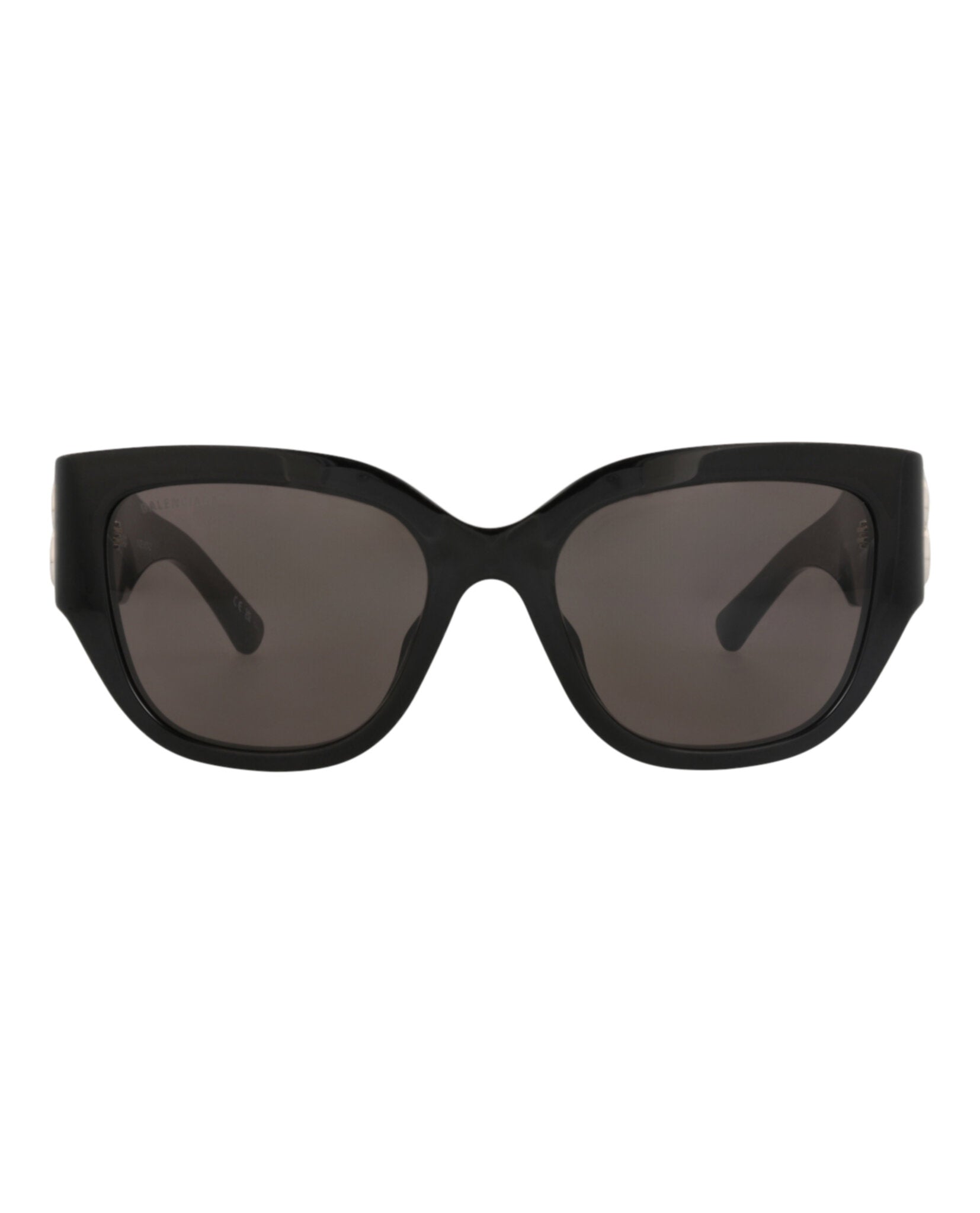 Balenciaga Balenciaga Womens Square/Rectangle Black Black Grey Fashion Designer Eyewear